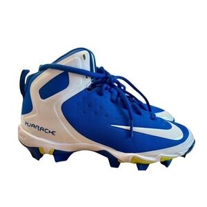 Nike Alpha Huarache Youth Baseball Cleats Blue White Size 3.5